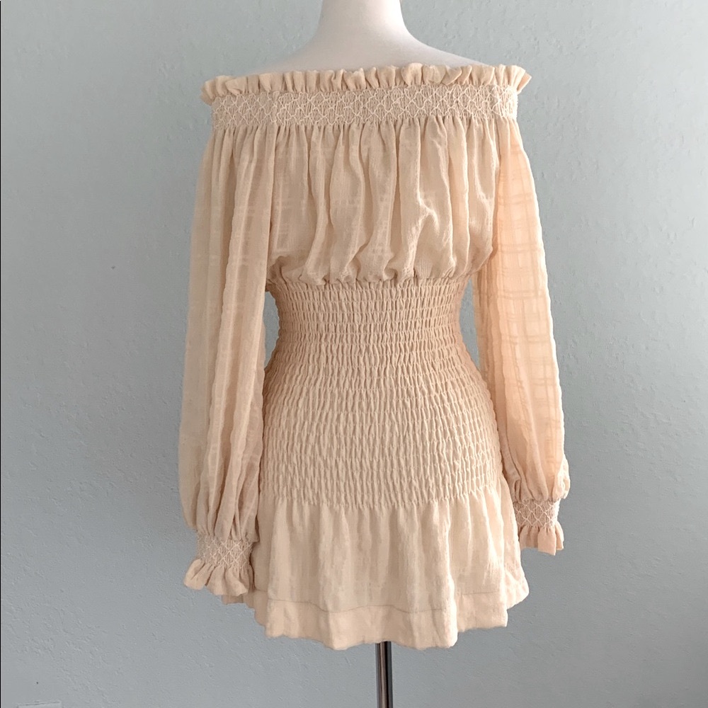 Mable Windsor Smocked Off the Shoulder Mini Dress - Picture 8 of 16